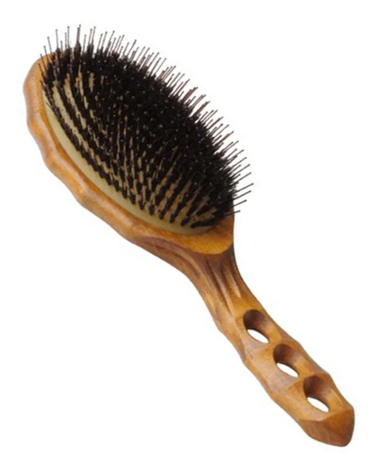 YS Park Tortoise Wood Air Vent Cushion Styler Paddle Brush - YS-90CS2